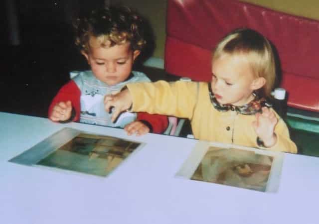 Children enjoying fine art