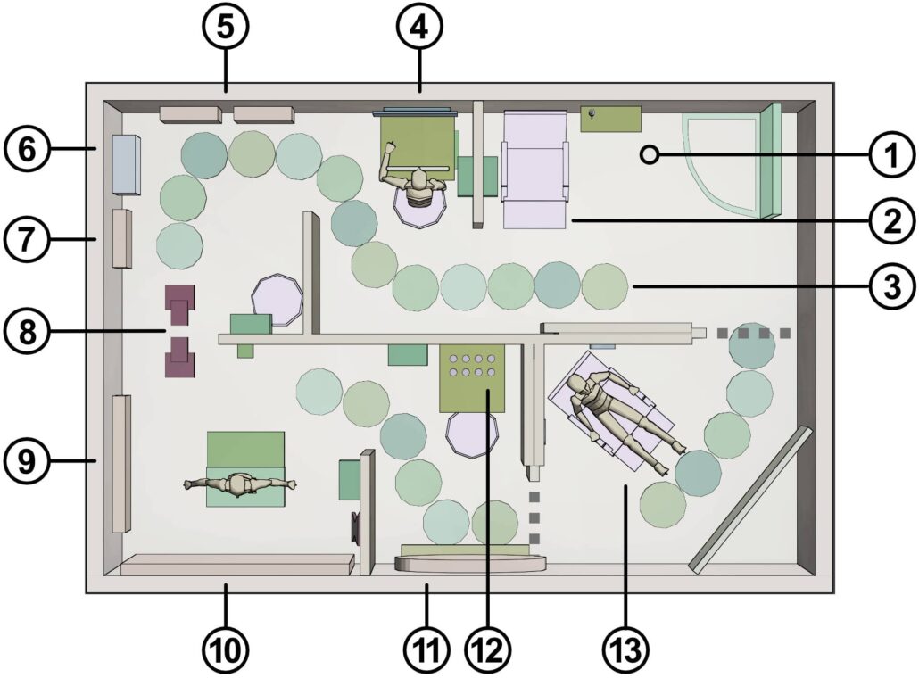 Mendability - Sensory Rooms - Layout Draft 1